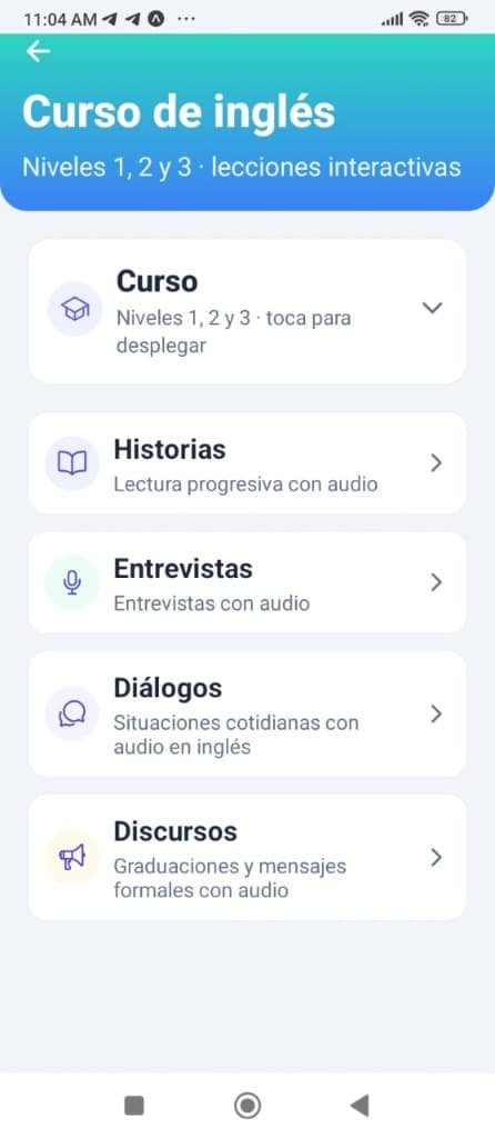 Curso de inglés