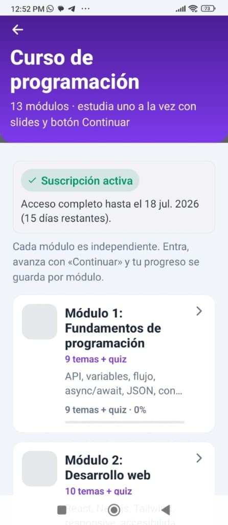 Curso de programación