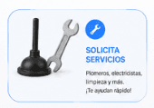 Solicita servicios — plomeros, electricistas, limpieza y más